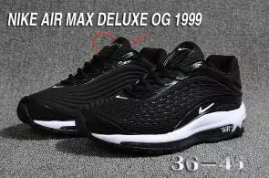 nike air max dlx deluxe og retro  1999 noir blanc